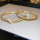 QUAMER European and American Snake Bracelet Women's Light Luxury Niche Exquisite Bracelet 2025 New Arm Bracelet Jewelry Gold-Scale
