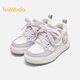 Balabala children's shoes children's sneakers girls sports shoes white shoes 2025 autumn and winter casual shoes sweet plus velvet