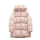Kangbo Mid-longitud de la chaqueta de hojaldre para mujeres en invierno Nueva chaqueta de moda tibia suelta S (80-120Jin [Jin equivale a 0.5 kg])