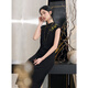 SANDAI 2025 Herbst Neuem modifiziertem Cheongsam -Rock gestickt