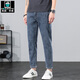 Aemape High-End-Qualität Apple Jeans Frühling und Herbst Casual Lose gerade Herrenhosen 2024 plus Samt Short Nine 9901 Blau und grau ein Stück 30 Taillenumfang 2 Fuß 3