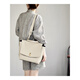 Berühren Sie Miss Französisch-Sensing Crossbody Bag Casual Einfacher Umhängetasche mit großer Kapazität modisches Temperament Handtasche graues Grün kleines Kuhspannleder