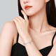 Chao Acer Platinum Instantly Rich Platinum Bracelet for Women PT950 Double-Layered Hand Jewelry Coin Gift Priced at 490 Yuan 4.35g, Chain Length Approximately 16cm + Tail Chain