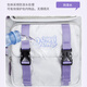 Pusi Schoolbag Female Junior High School Schüler Multi-Kompartiment große Kapazität High School Schüler Rucksack Grundschüler Klasse 4-6 Ridge Protection Rucksack 12044 Satin Blue + 6 Stücke Elfenstangen