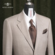GIEVES CHARLES Zhuoya series new product Nuoyoupanya imported Italian wool fabric coffee color haute couture suit for men Twilight Poetry 46