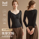 
Cat man 100% wool patch thermal underwear for women 25 years new bra integrated velvet thickened base top for women