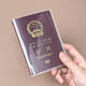 Yonghuan Thickened Passport Protective Case Waterproof Travel Passport Clip Frosted Transparent Certificate Pack Carrying Package Frosted 2 Packs Thickened PVC Material Wear-resistant and Anti