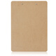 Clip de carton d'écriture Deli A4, clip puissant en métal, clip de menu en plastique, plaquette d'écriture multifonctionnelle, fournitures de bureau [Texture en bois de journal] Clip de tête plate / 3 mm 9226