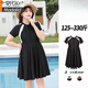
Modal swimsuit for women with fat and large skirt style conservative large size fat mm300Jin [Jin equals 0.5 kg] belly-covering hot spring large size swimsuit 200 black, blue and white [must choose one size for big belly] 5XL [Suggestion 165--185Jin [Jin equals 0.5 kg]]