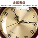 Hanshi (Hense) Chinese-style living room table clock TV cabinet desktop clock Chinese style wooden decoration home high-end clock HD209 metal plate