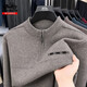 Oldtimer-Pullover für Herren, halbhoher Reißverschluss, Herbst und Winter, neuer, verdickter, warmer Papa-Pullover mittleren Alters für Herren tm-9926 Haqing Einheitsgröße 175126-140Jin Jin entspricht 0,5 kg