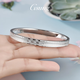GsunG Platinum Double Cat's Eye Solid Oval Bracelet PT950 Imperial Concubine Pure Platinum Closed Bracelet Women's Chinese Valentine's Day Gift Priced by Gram Contact Before Buying