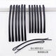Muqin black hair clip curved clip large one-shaped clip thick widened hair clip broken hair clip bang clip edge clip adult headdress arc clip small one-shaped clip 1 UT28