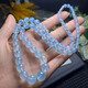 Qianjun 2025 new collection-grade Brazilian aquamarine necklace Hainan pagoda chain fashion crystal jewelry mother girlfriend tower chain necklace