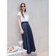 Baitu (Off-Regale) Betu-Frauenkleidung 2025 Sommer neue Weitbein-Jeans A-Typ Presse-Praxis-Hose Schlampe Hose Dark Jeans Blue L.