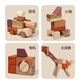 
Wooden meatballs 108 pieces of log without paint creative building blocks paradise children's toys for boys and girls assemble early education and wisdom