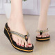 
Sachi Jing selected Vietnamese flip-flops for women in summer fashion, outside wear heels wearable, anti-slip bottom beach people V-flops women sandals women purple 1389 heel 6 cm high 35 standard size inner length 22.5 cm