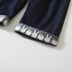 
Fanli Girls Jeans Summer 2025 New Fashionable Baby Pants Outside Trousers Children's Straight Cropped Pants Summer Dark Blue 80 cm