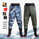 Gesufan waist-length waders, thickened waterproof and wear-resistant fishing rain pants, one-piece rain boots, fishing leather forks, main picture 36 shoes