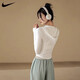 耐克（NIKE）防晒衣女款速干透气凉感防紫外线运动上衣瑜伽健身户外训练服 白色 M 【建议90-110斤b