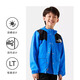 北面北面THE NORTH FACE 童装 拼接连帽长袖字母Logo防风防晒 蓝色 均码 120
