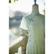 
VJWK summer green improved new cheongsam modified cheongsam 2025 new summer young style high-end girl's company 9276 S