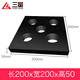 Yue Changsheng three-quantity marble square ruler 00-level granite measurement parallel flat ruler machine tool square box 200*200*50 marble square ruler