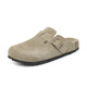 Devo Life Genuine Leather Cork Boking Fishing Birken Zapatos Biras de vaca Semi-Tork Splolo Sombry Bag Bag Head 6231 Color de arena todo incluido 43 (zapatos para hombres)