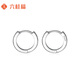 Liuguifu Jewelry Platinum Earrings Women's PT950 Earrings Birthday Gift About 2.90g