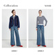 
Navigare Italian sailing women's wide-leg jeans 2025 autumn new loose wide-leg trousers cotton skin-friendly trousers denim blue M