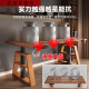 三栖虎实木电动升降桌智能双电机电脑桌电脑台桌子家用学习桌办公桌书桌 隐藏双节双电机胡桃色 12060CM红橡木腿