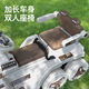 Raft core toy car children's excavator is super large and can sit for people toys for women and boys remote control electric excavator can sit for engineering car Milk color [electric digging arm] Bluetooth lighting music Double + custom soft wheel [12V12 Super Via battery] Remote control four-wheel drive