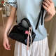 Woodpecker summer handheld black bag for women 2025 new trendy Korean female college student bucket bag simple versatile crossbody bag white follow the store for free
