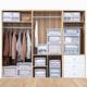 Armoire de rangement de tiroir Zhongshangguan, boîte de rangement de garde-robe, boîte de rangement en plastique en plastique, boîte de tri, boîte de rangement de garde-robe domestique C3523 profondeur 47 largeur 35 hauteur 23 transparent en un pack