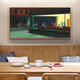 Three-Amnes Tiger Nighthawk Nightwalker Edward Hopper Decorate Living Room Dining Room Bedroom Hanging Painting Electric Meter Box Decoration Painting Sunday Morning 60*12035mm Thick Black Frame