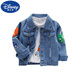 Disney Boys Denim Jacket 2025 New Children's Clothing Children's Lapel Long Sleeve Jacket Baby Spring and Autumn Denim Jacket C212 Spring Denim Jacket 150 cm