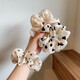 Strukturierte Polka Punkt -Mesh -Spitze Largedarm Haar Ring Stirnband Neues Brötchen Stirnband Pferdeschwanz Haarzubehör für Mädchen Haarseile Stirnband für Frauen 9757a Polka Punkte
