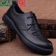 Cartelo Frühlings- und Herbst-koreanische Geschäftstil formelle Lederschuhe für Männer mit echtem Leder Kopfschicht Cowhide Soft Soft Leder Casual Schuhe tragen resistente 3518 Füße 37