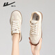 Huili women's shoes, De training shoes, breathable and versatile retro casual sports shoes for women, rice/white 40