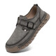 Doudou Men's Shoes 2025 Summer Nuevos zapatos de cuero de cuero de cuero genuino para hombres Huecos Huecos transpirables delgados zapatos de trabajo al aire libre Caki [Cuero de microfibra A679] 40