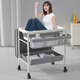 Kaaimool Babypflege Tisch Baby Badewanne Badewanne Ständer Falten Neue Touch Table Windelwechsel Tabelle [b] Badewanne anheben + Speicherschicht + Universal Rad +