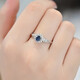 Colorful Jewelry Ambilight Sri Lankan Sapphire Ring 4*3