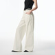 Peacebird Damen-Jeans hoher taillierter Scimitar im Herbst lose schlampige Banane mit breitem Bein Denim White XL