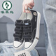 
Woodpecker canvas men's shoes for autumn breathable single shoes men's trendy versatile shoes men's casual board shoes Velcro lazy shoes A1315 black and blue 35