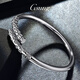 GsunG platinum PT950 new gold hoop open bracelet for men and women, Sun Wukong Supreme Treasure glossy pure white gold bracelet. Priced by gram, please contact customer service before bidding.