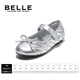 Belle Children's Shoes Girls Princess Shoes 2025 Autumn New Fashion Single Shoes Small Fragrance Style Girls Soft Sole Leather Shoes 28