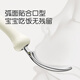 Shixi Children's Stainless Steel Spoon Baby Training Spoon 1 Year Old Self-Eating Spoon Tropical Orange Single Pack
