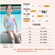 Luo Huodou swimsuit girls mermaid swimsuit performance costume three-piece set with tail split bikini for children and middle-aged children princess dress mermaid suit (recommended 115-125cm)
