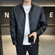 
AEMAPE high street style puffy and handsome windproof casual leather jacket for men 2025 spring and autumn new British style youth work top Coffee L