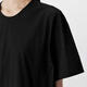 Jnby/Jiangnan Buyi 25 Sommer neues Kleid mit kurzen Ärmeln losen runden Hals elegant und flexibel 5P4G13790 001/This Black S